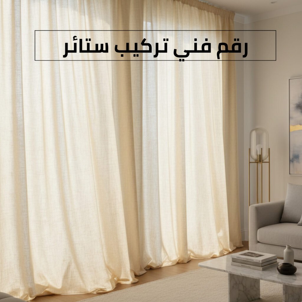 رقم فني تركيب ستائر