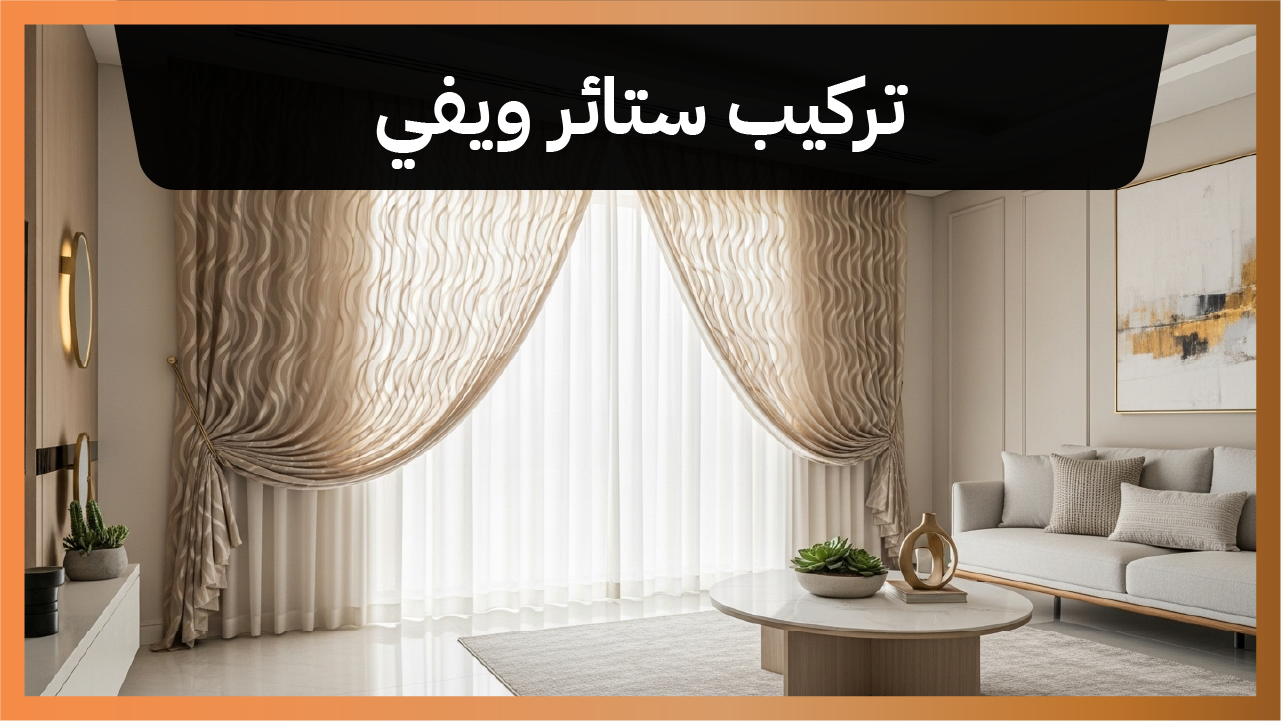 تركيب ستائر ويفي 55986922📞| أناقة عصرية وتفاصيل فنية